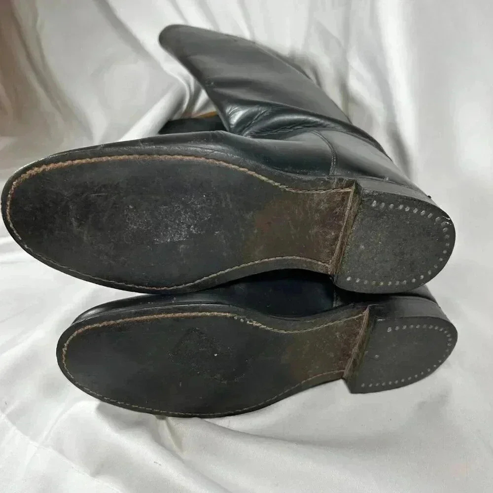 Marlborough Equestrian Riding Boots Size 6 UK Black Leather Made in England - Picture 7 of 10